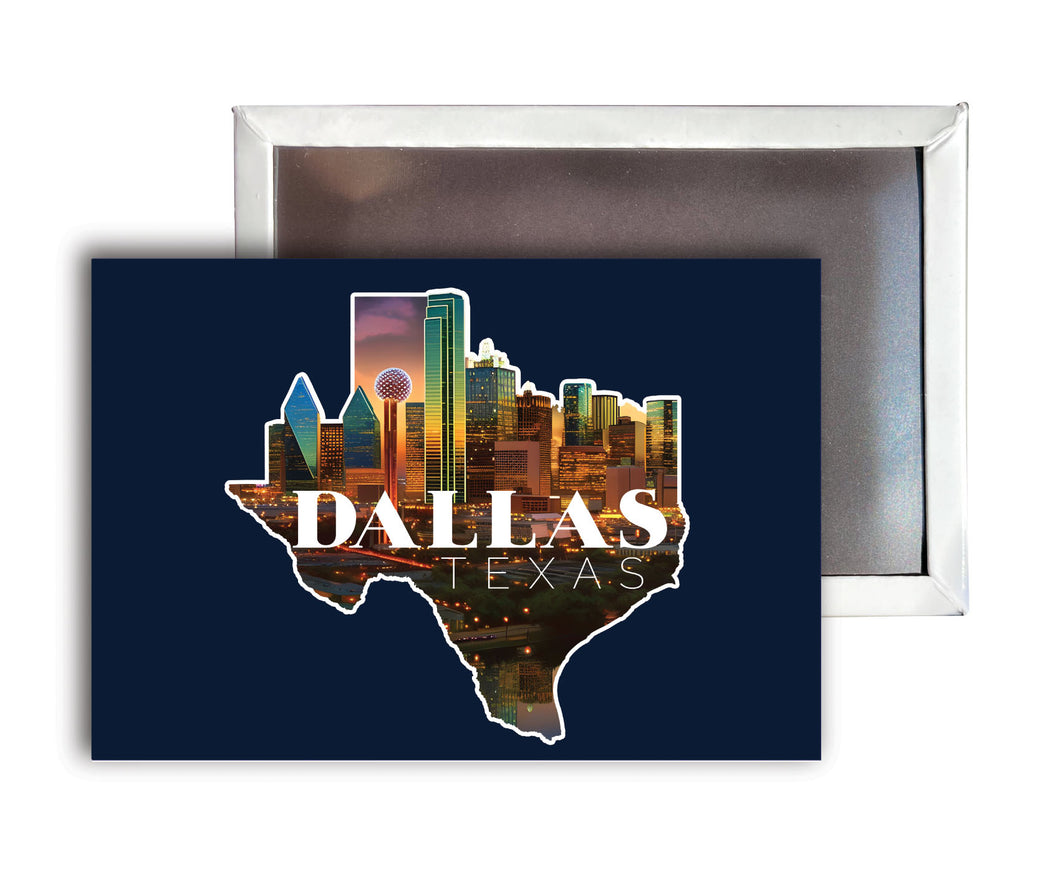 Dallas Texas C Souvenir Durable & Vibrant Decor Fridge Magnet 2.5