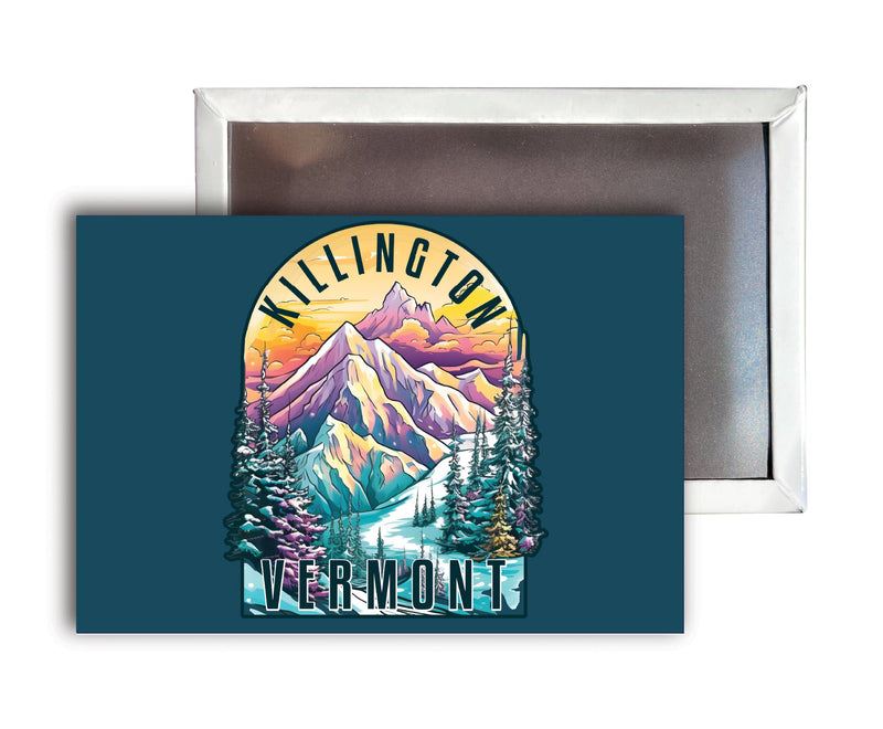 Killington Vermont B Souvenir Durable & Vibrant Decor Fridge Magnet 2.5"X3.5"