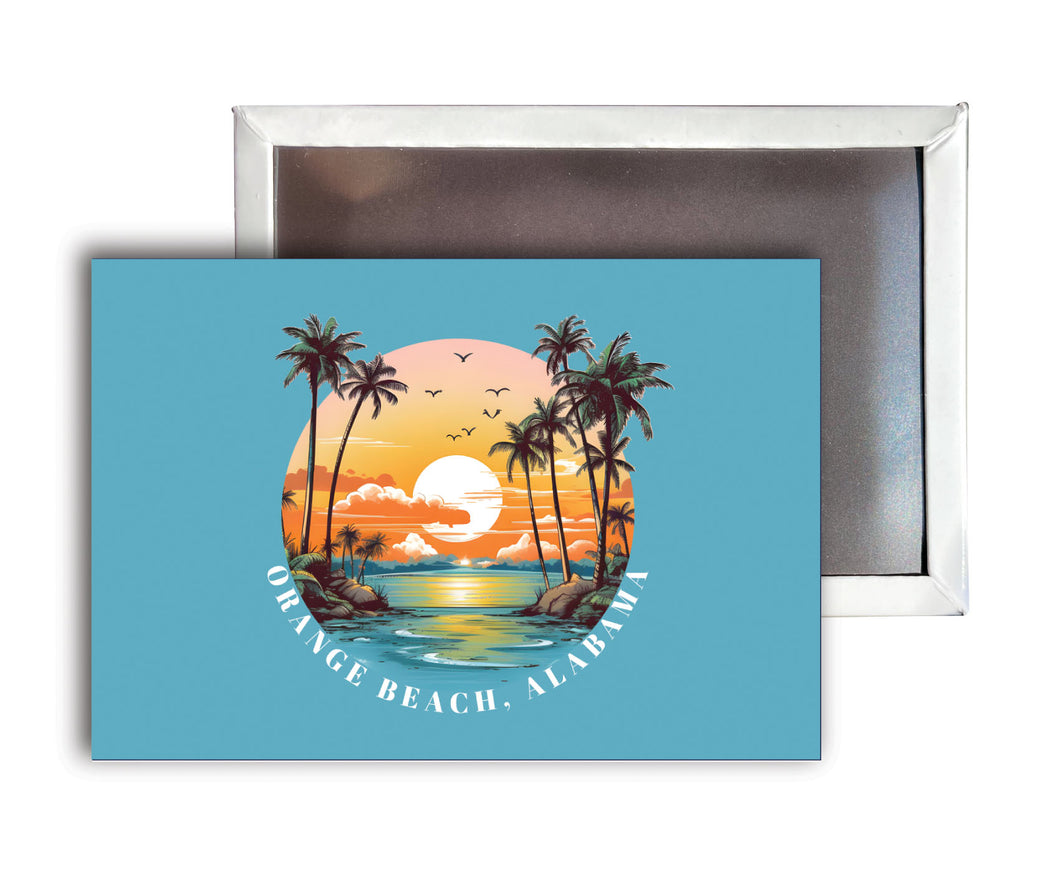 Orange Beach Alabama B Souvenir Durable & Vibrant Decor Fridge Magnet 2.5