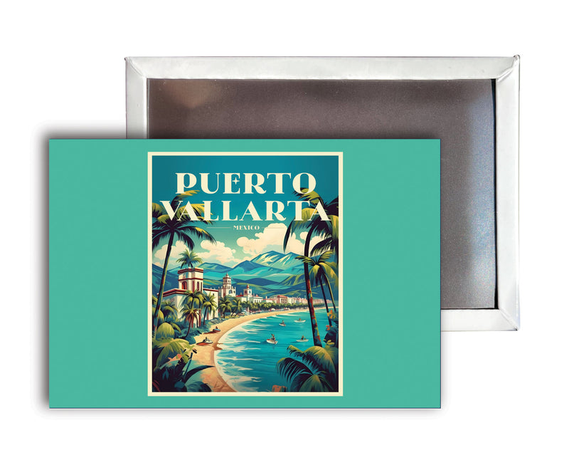 Puerto Vallarta Mexico C Souvenir Durable & Vibrant Decor Fridge Magnet 2.5"X3.5"