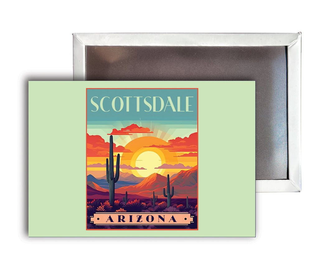 Scottsdale Arizona C Souvenir Durable & Vibrant Decor Fridge Magnet 2.5