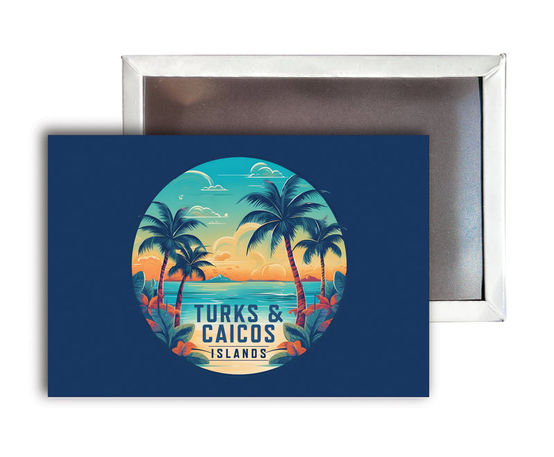 Turks And Caicos D Souvenir Durable & Vibrant Decor Fridge Magnet 2.5"X3.5"