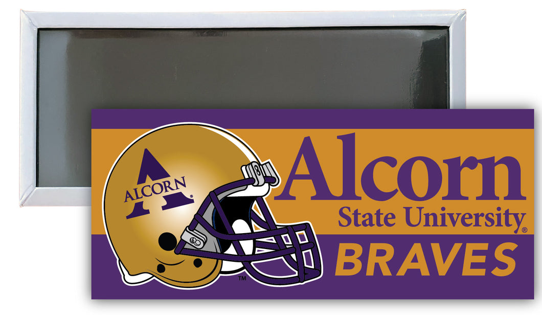 alcorn state football helmet Alcorn State Braves 4.75 x 2-Inch NCAA Vibrant Collegiate Fridge Magne – R & R INC