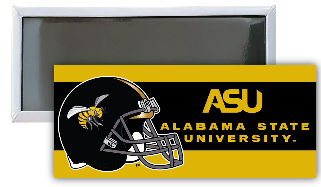 Alabama State University 4.75 x 2-Inch NCAA Vibrant Collegiate Fridge Magnet - Multi-Surface Team Pride Accessory Single Unit