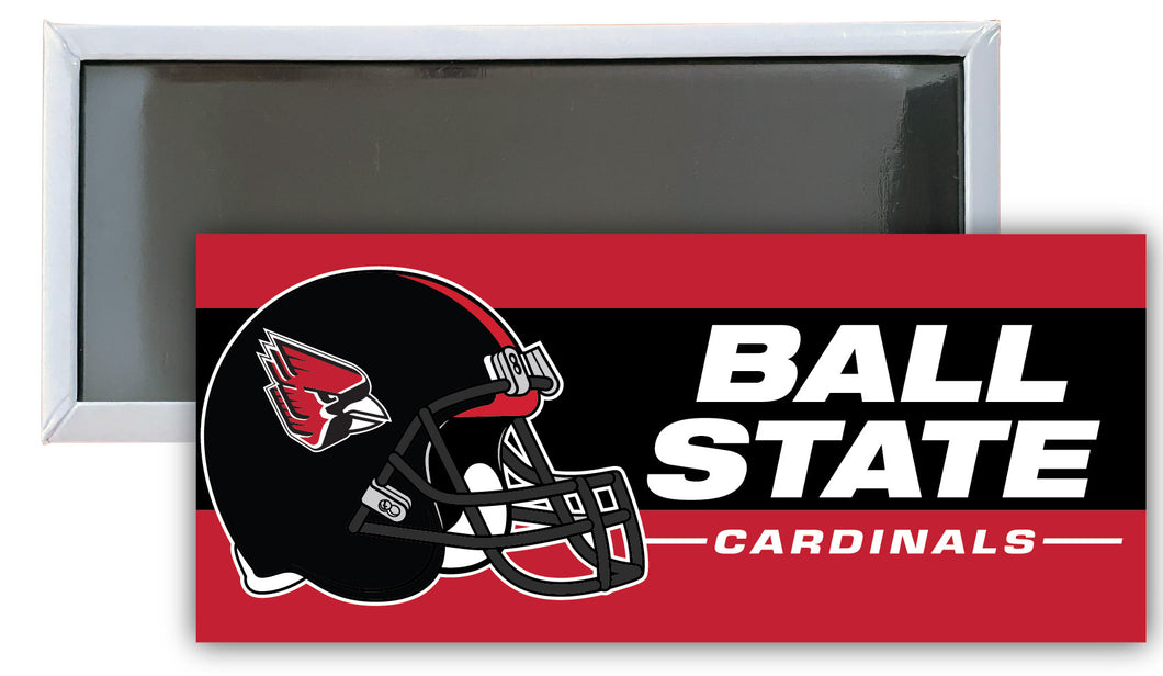 Ball State University 4.75 x 2-Inch NCAA Vibrant Collegiate Fridge Magnet - Multi-Surface Team Pride Accessory Single Unit