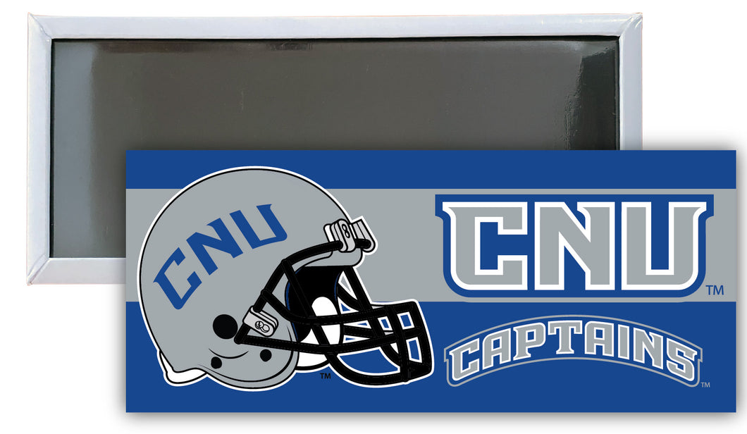 Christopher Newport Captains 4.75 x 2-Inch NCAA Vibrant Collegiate Fridge Magnet - Multi-Surface Team Pride Accessory Single Unit