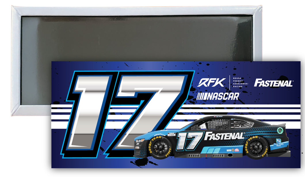 Nascar #17 Chris Buescher 4.75 x 2-Inch Fridge Magnet