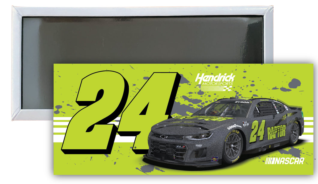 Nascar #24 William Byron Raptor 4.75 x 2-Inch Fridge Magnet