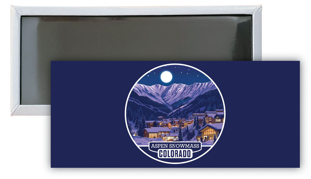Aspen Snowmass Colorado B Souvenir Durable & Vibrant Decor Fridge Magnet 4.75 x 2 Inch