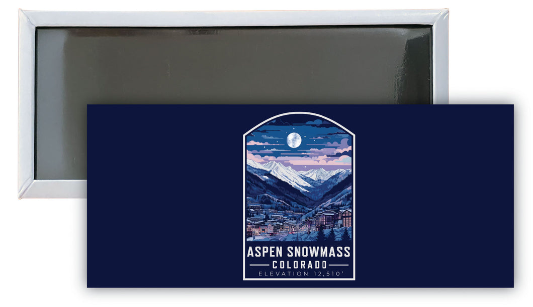 Aspen Snowmass Colorado C Souvenir Durable & Vibrant Decor Fridge Magnet 4.75 x 2 Inch