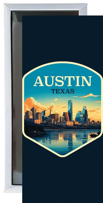 Austin Texas A Souvenir Durable & Vibrant Decor Fridge Magnet 4.75 x 2 Inch