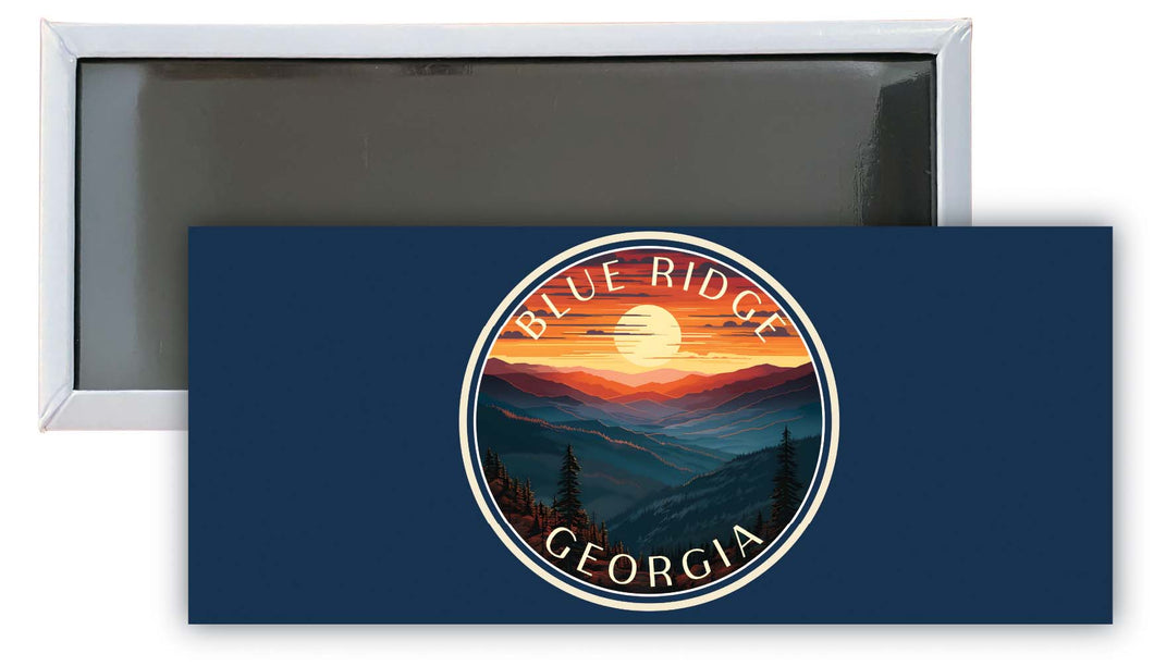Blue Ridge Georgia C Souvenir Durable & Vibrant Decor Fridge Magnet 4.75 x 2 Inch