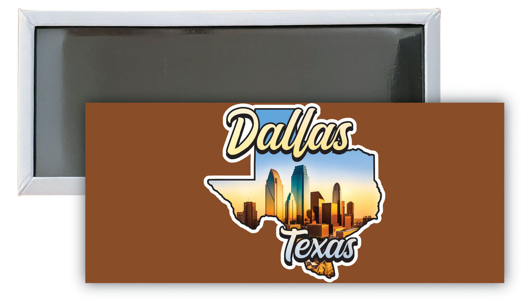 Dallas Texas A Souvenir Durable & Vibrant Decor Fridge Magnet 4.75 x 2 Inch