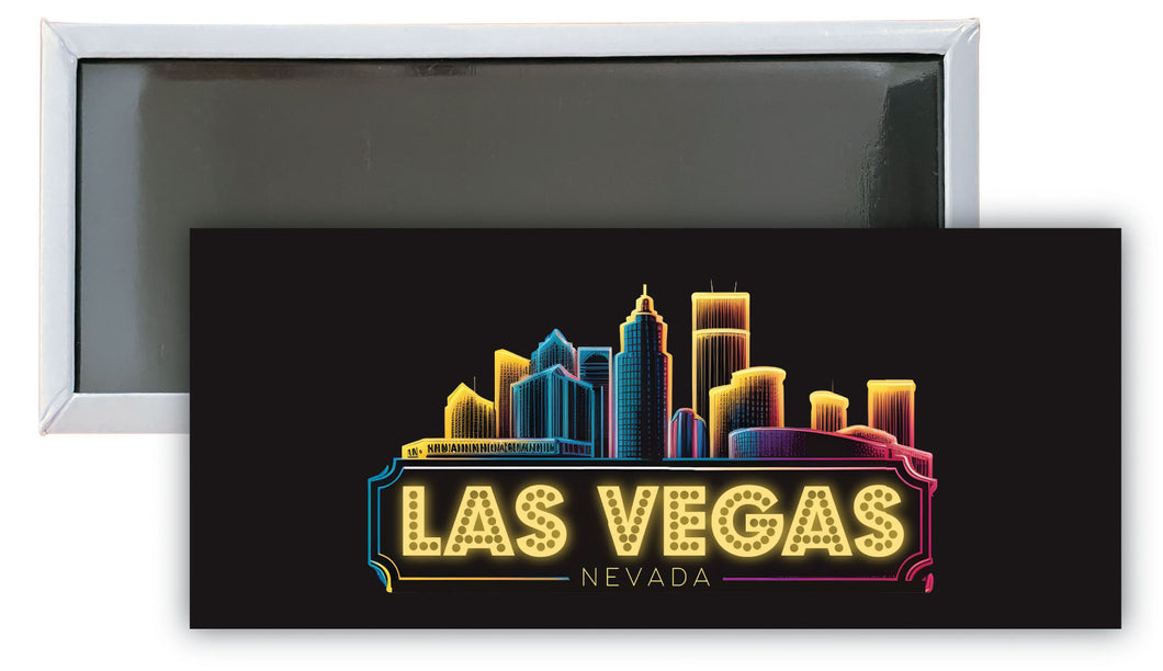 Las Vegas Nevada C Souvenir Durable & Vibrant Decor Fridge Magnet 4.75 x 2 Inch