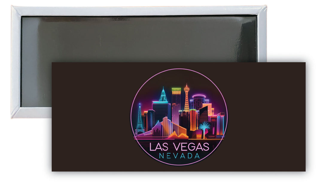 Las Vegas Nevada E Souvenir Durable & Vibrant Decor Fridge Magnet 4.75 x 2 Inch
