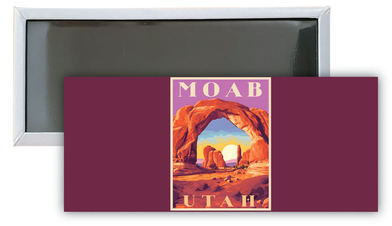 Moab Utah A Souvenir Durable & Vibrant Decor Fridge Magnet 4.75 x 2 Inch