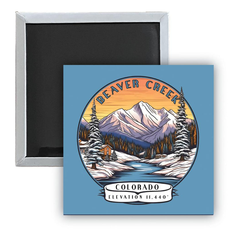 Beaver Creek Colorado A Souvenir 2.5 x 2.5-Inch Durable & Vibrant Decor Fridge Magnet