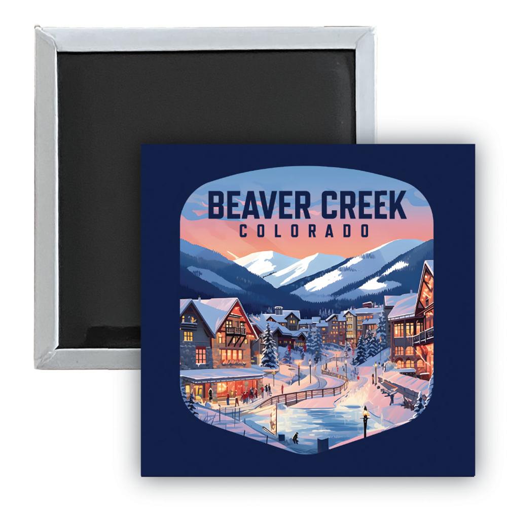 Beaver Creek Colorado C Souvenir 2.5 x 2.5-Inch Durable & Vibrant Decor Fridge Magnet