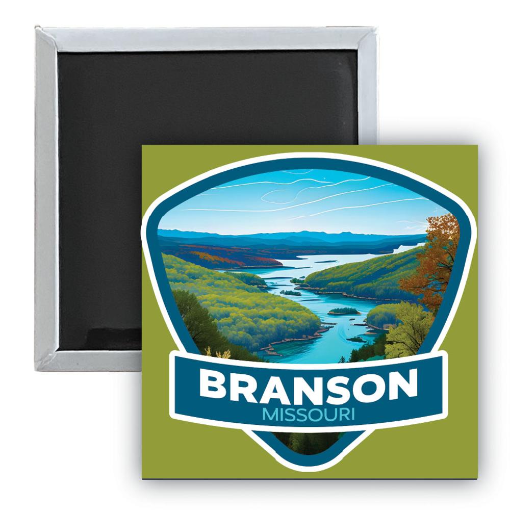 Branson Missouri A Souvenir 2.5 x 2.5-Inch Durable & Vibrant Decor Fridge Magnet