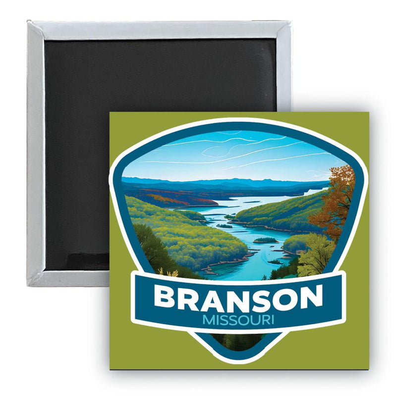 Branson Missouri A Souvenir 2.5 x 2.5-Inch Durable & Vibrant Decor Fridge Magnet