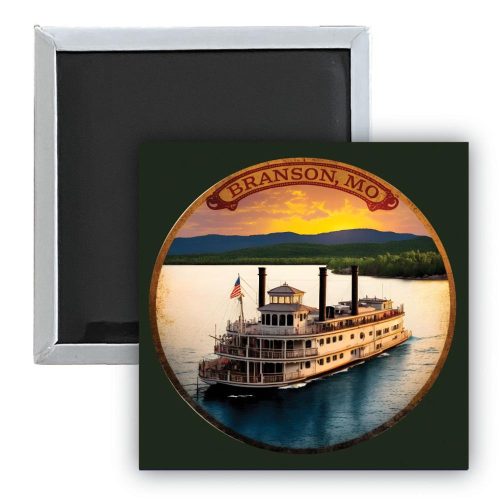 Branson Missouri C Souvenir 2.5 x 2.5-Inch Durable & Vibrant Decor Fridge Magnet