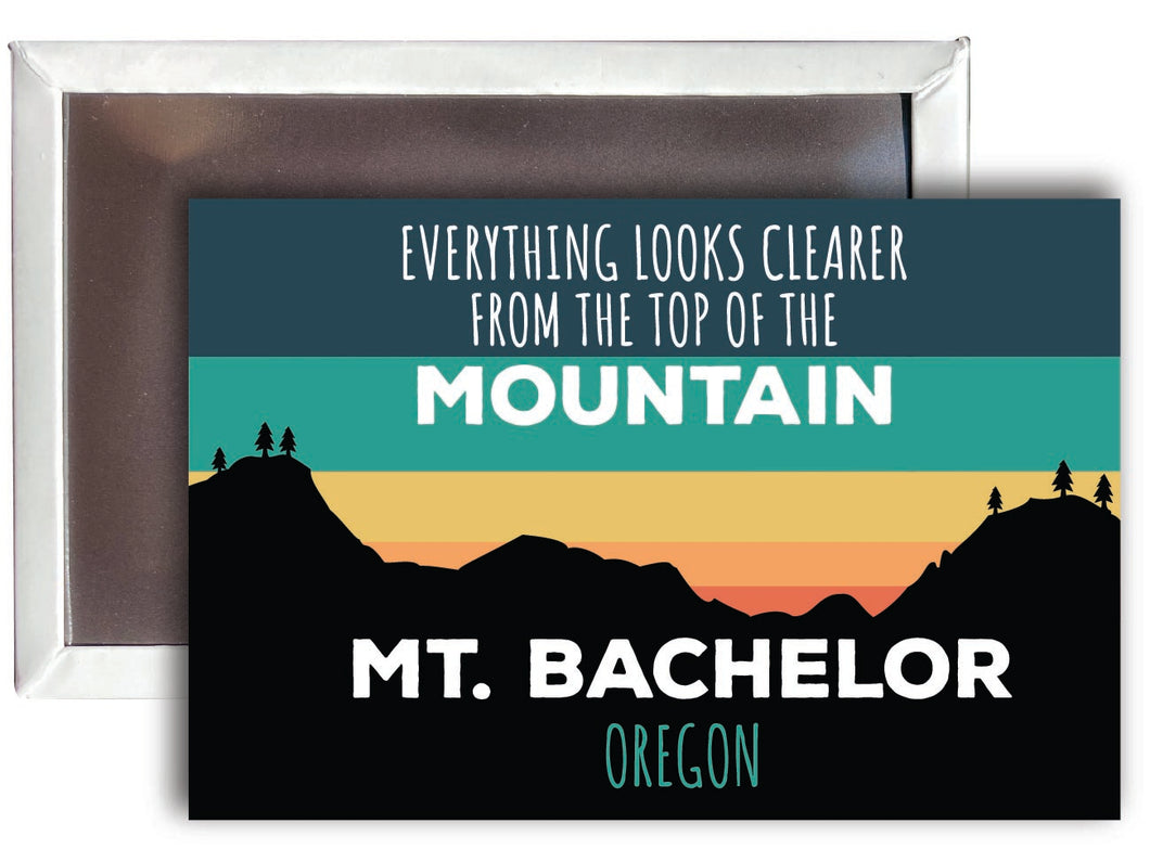 Mt. Bachelor Oregon 2 x 3 - Inch Ski Top of the Mountain Fridge Magnet