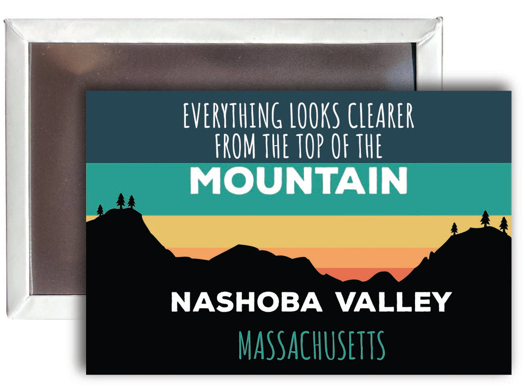 Nashoba Valley Massachusetts 2 x 3 - Inch Ski Top of the Mountain Fridge Magnet