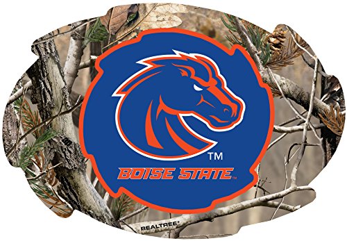 Boise State Broncos Camo Design Swirl Shape 5x6-Inch NCAA High-Definition Magnet - Versatile Metallic Surface Adornment