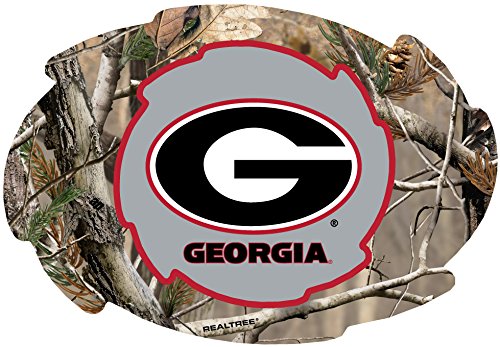 Georgia Bulldogs Camo Design Swirl Shape 5x6-Inch NCAA High-Definition Magnet - Versatile Metallic Surface Adornment