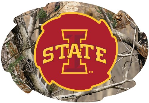 Iowa State Cyclones Camo Design Swirl Shape 5x6-Inch NCAA High-Definition Magnet - Versatile Metallic Surface Adornment