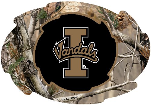 Idaho Vandals Camo Design Swirl Shape 5x6-Inch NCAA High-Definition Magnet - Versatile Metallic Surface Adornment