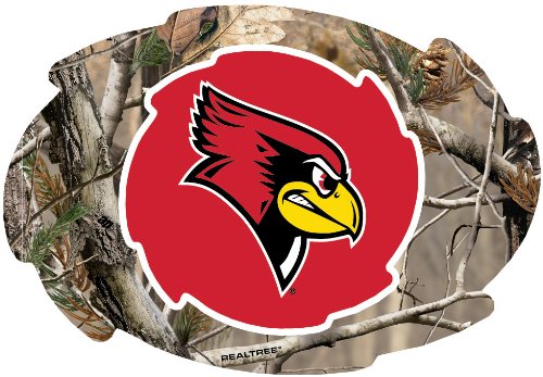 Illinois State Redbirds Camo Design Swirl Shape 5x6-Inch NCAA High-Definition Magnet - Versatile Metallic Surface Adornment