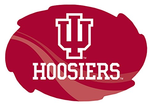 Indiana Hoosiers Stripe Design Swirl Shape 5x6-Inch NCAA High-Definition Magnet - Versatile Metallic Surface Adornment