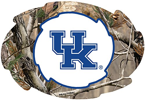 Kentucky Wildcats Camo Design Swirl Shape 5x6-Inch NCAA High-Definition Magnet - Versatile Metallic Surface Adornment
