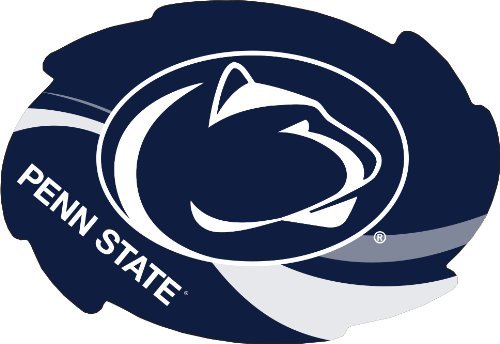 Penn State Nittany Lions Stripe Design Swirl Shape 5x6-Inch NCAA High-Definition Magnet - Versatile Metallic Surface Adornment