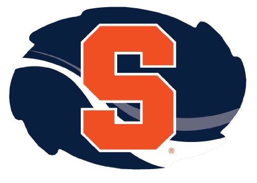Syracuse Orange Stripe Design Swirl Shape 5x6-Inch NCAA High-Definition Magnet - Versatile Metallic Surface Adornment