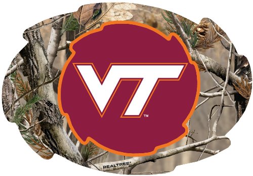 Virginia Tech Hokies Camo Design Swirl Shape 5x6-Inch NCAA High-Definition Magnet - Versatile Metallic Surface Adornment