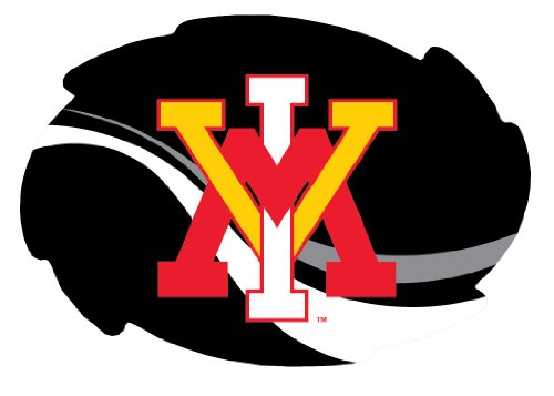 VMI Keydets Stripe Design Swirl Shape 5x6-Inch NCAA High-Definition Magnet - Versatile Metallic Surface Adornment
