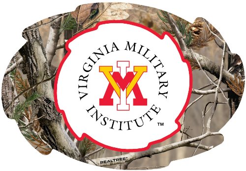 VMI Keydets Camo Design Swirl Shape 5x6-Inch NCAA High-Definition Magnet - Versatile Metallic Surface Adornment