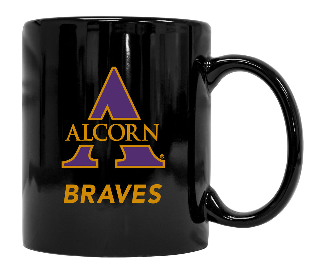Alcorn State Braves Black Ceramic Coffee NCAA Fan Mug 2-Pack (Black)
