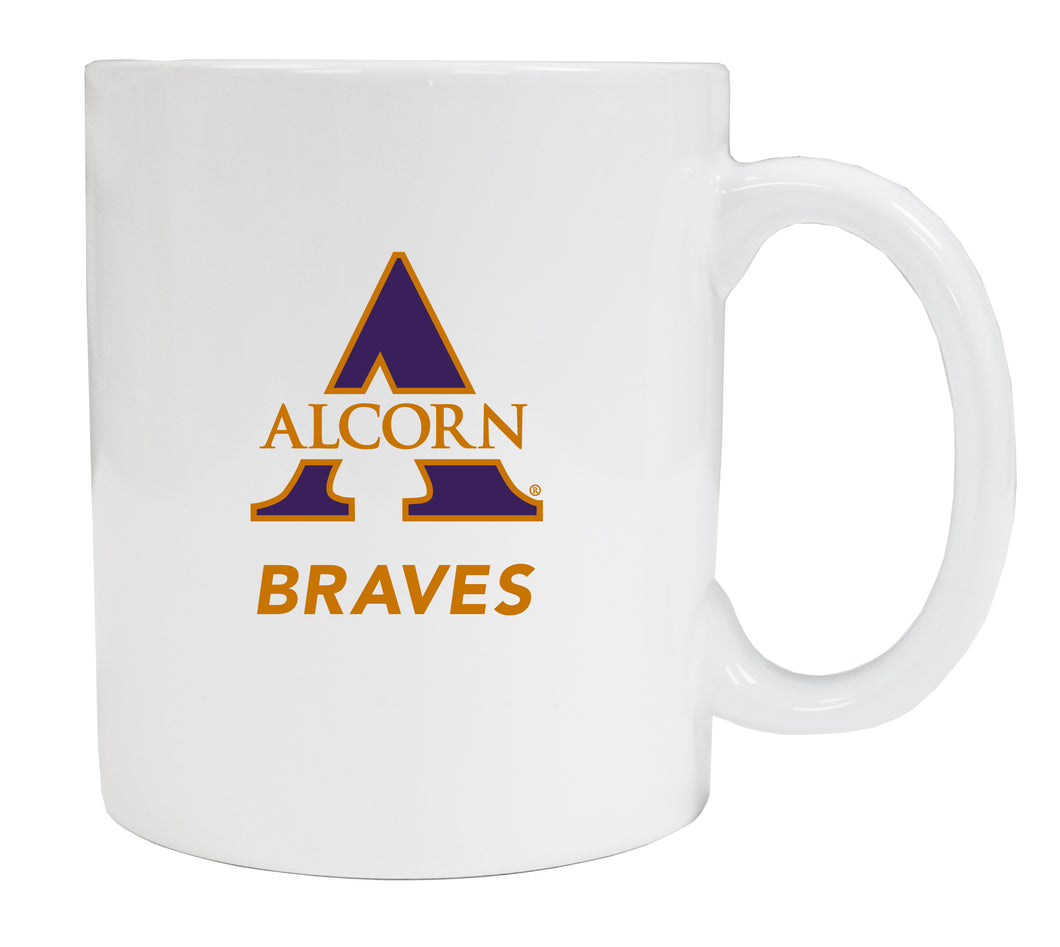 Alcorn State Braves White Ceramic Mug 2-Pack (White).