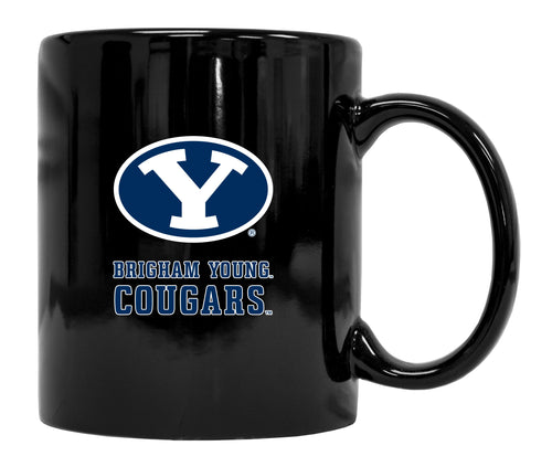 Brigham Young Cougars Black Ceramic NCAA Fan Mug 2-Pack (Black)