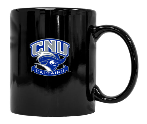 Christopher Newport Captains Black Ceramic NCAA Fan Mug (Black)