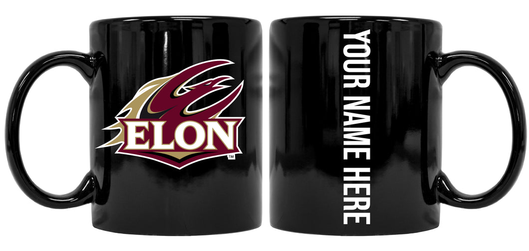 Personalized Elon University 8 oz Ceramic NCAA Mug with Your Name