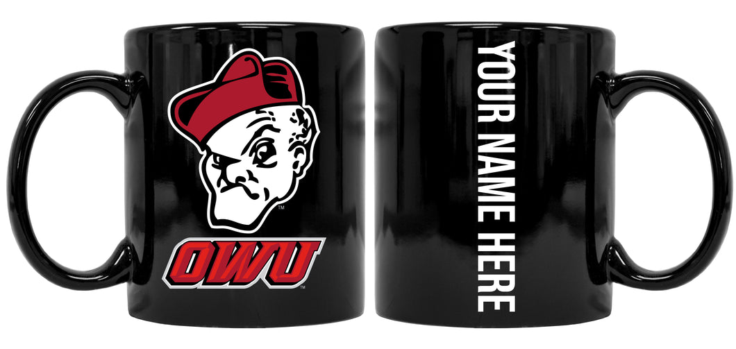 Personalized Ohio Wesleyan University 8 oz Ceramic NCAA Mug with Your Name