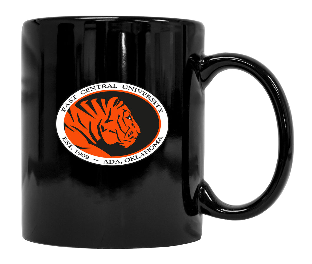 East Central University Tigers Black Ceramic NCAA Fan Mug (Black)