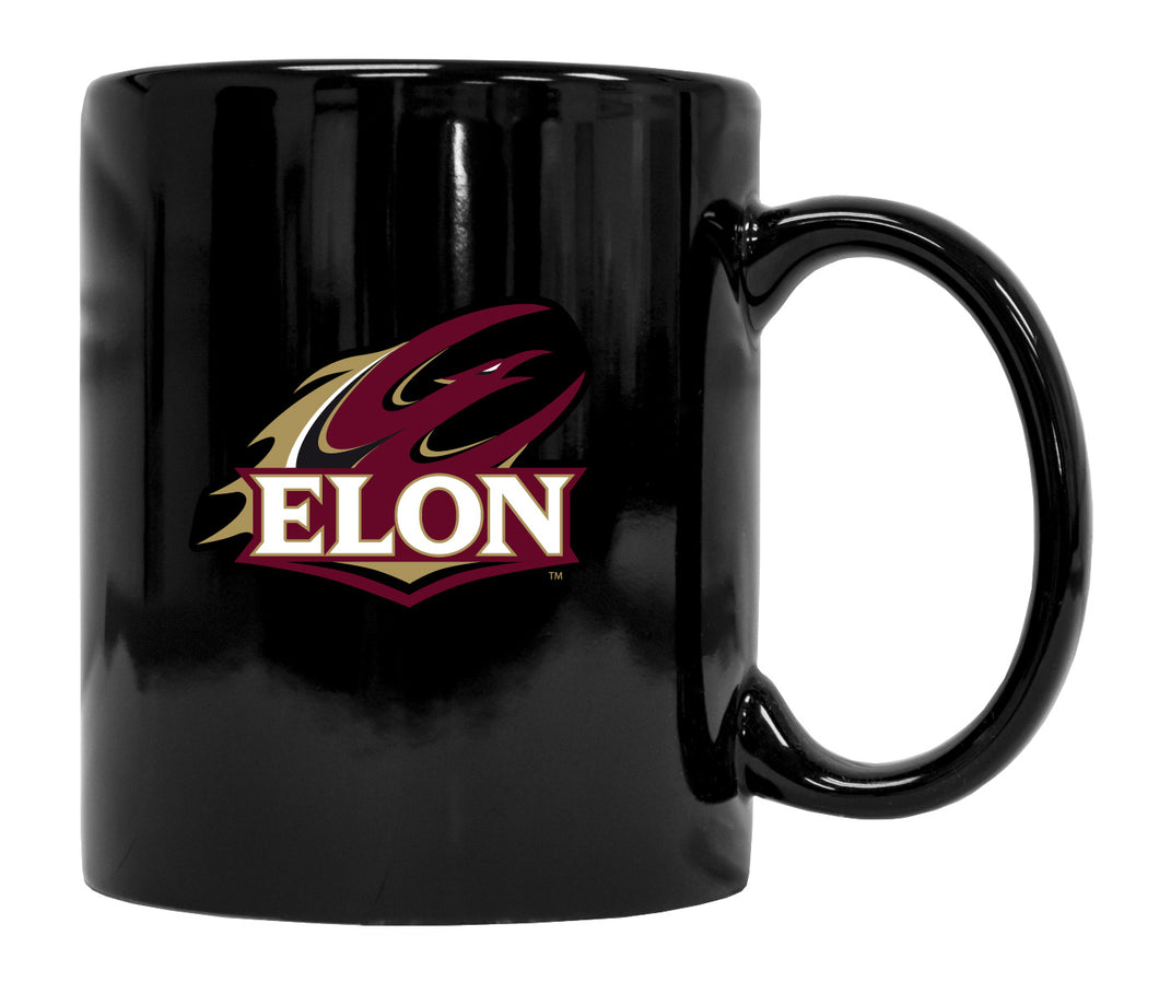 Elon University Black Ceramic NCAA Fan Mug 2-Pack (Black)