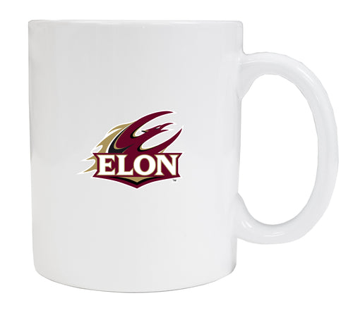 Elon University White Ceramic NCAA Fan Mug (White)
