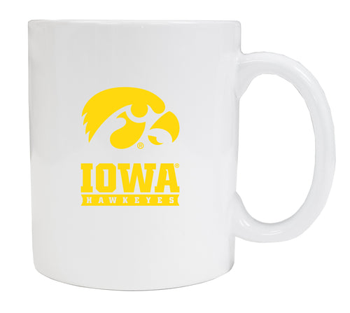 Iowa Hawkeyes White Ceramic NCAA Fan Mug (White)
