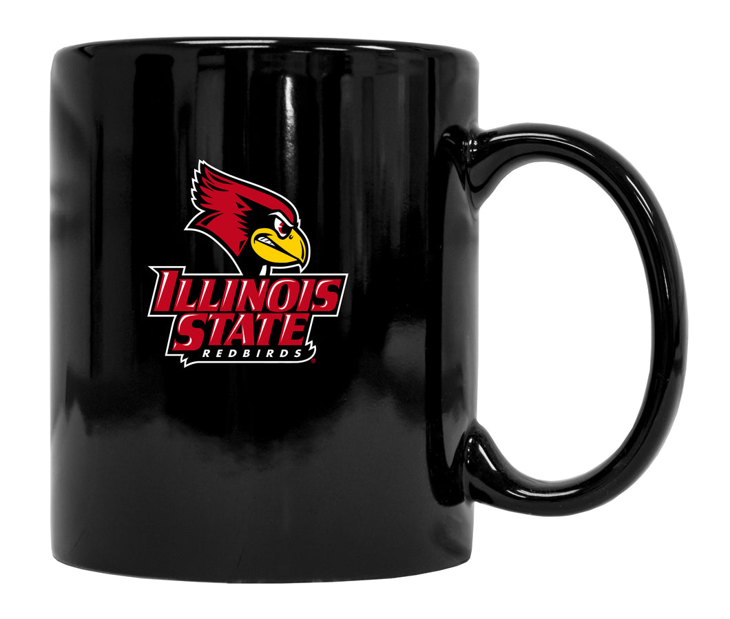 Illinois State Redbirds Black Ceramic Mug (Black).